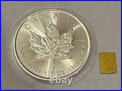 1 Gram Gold and 1 Ounce 2022 Silver Canadian Maple Leaf Investor Starter Set