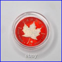 1 OZ Silver maple leaf coins 2019 OPAL only 500 Mintage