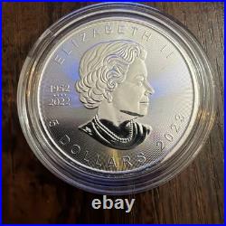 1 Oz Fine Silver 9999 2023 Queen Elizabeth II Memorial Maple (RARE)