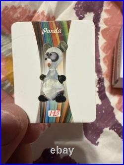 1 Oz Silver Coin 2022 Canada Maple Leaf Murano Glass Series Panda Bear 173/250