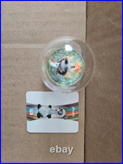1 Oz Silver Coin 2022 Canada Maple Leaf Murano Glass Series Panda Bear 243/250