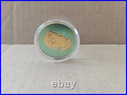 1 Oz Silver Coin 2022 Canada Maple Leaf Murano Glass Series Panda Bear 243/250
