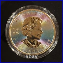 1 Oz Silver Maple Leaf BUTTERFLY ROSE Nature Series Only 155 Minted Worldwide