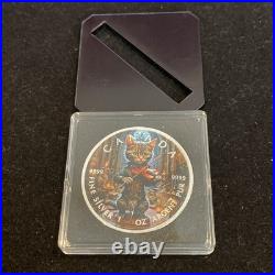 1 Oz Silver Maple Leaf VIOLINIST CAT with COA Sleeve and Stand ONLY 200 MINTED