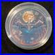 1 Oz Silver Maple Leaf with Bejeweled Bat Insert ONLY 100 MINTAGE Full Moon