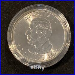 1 Oz Silver Maple Leaf with Bejeweled Bat Insert ONLY 100 MINTAGE Full Moon