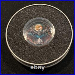 1 Oz Silver Maple Leaf with Bejeweled Bat Insert ONLY 100 MINTAGE Full Moon