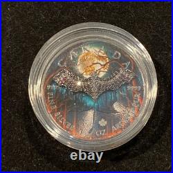 1 Oz Silver Maple Leaf with Bejeweled Bat Insert ONLY 100 MINTED Full Moon 1 Oz Silver Maple Leaf with Bejeweled Bat Insert ONLY 100 MINTED Full Moon