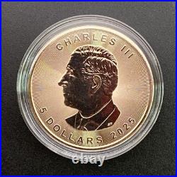 1 Oz Swarovski Bejeweled Silver Maple Leaf NIGHT BUTTERFLY ONLY 100 MADE