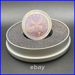 1 Oz Swarovski Bejeweled Silver Maple Leaf NIGHT BUTTERFLY ONLY 100 MADE 1 Oz Swarovski Bejeweled Silver Maple Leaf NIGHT BUTTERFLY ONLY 100 MADE