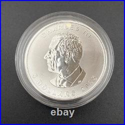 1 Oz Swarovski Bejeweled Silver Maple Leaf STEALTHY CHAMELEON ONLY 100 MADE