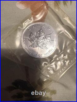 1 Troy Ounce. 9999 Silver 1999 Canadian Maple Sealed in original RCM packaging