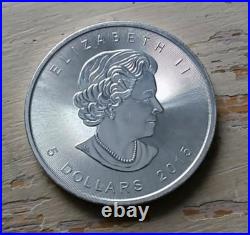 1 Troy Oz Silver coin, Maple Leaf, Bullion. 9999