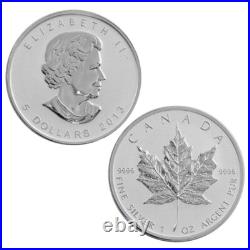 1 oz 9999 FINE SILVER 2013 CANADIAN MAPLE LEAF SILVER BULLION COIN