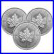 1 oz Canadian Silver Maple Leaf Coin BU (Random Year) Lot of 3