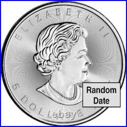 1 oz Canadian Silver Maple Leaf Coin BU (Random Year) Lot of 3