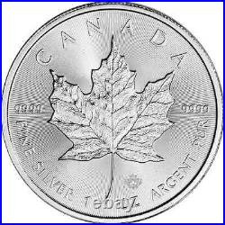 1 oz Canadian Silver Maple Leaf Coin (No Culls, Random Year) Tube of 20