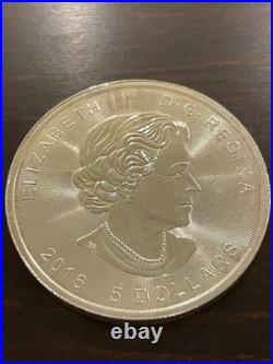 1 oz Silver Coin. 9999 Fine Silver 2016 Canada Superman S-Shield Royal Canadian