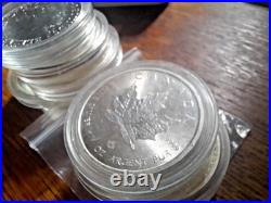 1 oz silver coins various dates Britannia Maple leaf buffalo Elizabeth Charles