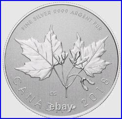 $10 Dollar Silver Maple Leaf Canada 1/2 oz Silver 2018
