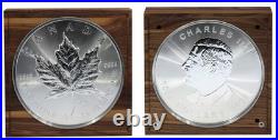 10 Kilo kg Silver Canada Maple Leaf, 2025 BU, with Chest