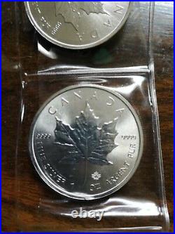 10 Unzen Silber 10x 1Oz Maple Leaf 2019 Kanada 9999 fine silver
