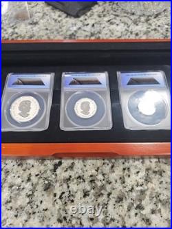 $1200 Value! ANACS Canadian Maple Leaf REVERSE PROOF 70 DEEP CAMEO 5 Coin Set FR