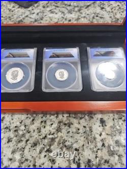 $1200 Value! ANACS Canadian Maple Leaf REVERSE PROOF 70 DEEP CAMEO 5 Coin Set FR