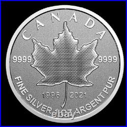 $15 Silver Maple Leaf 5-Coin Fractional Set Pulsating The Maple Tree CA 2021