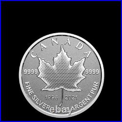 $15 Silver Maple Leaf 5-Coin Fractional Set Pulsating The Maple Tree CA 2021
