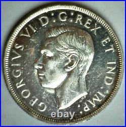1947 Canada BU Silver Dollar withMaple Leaf $1 Canadian Coin George VI Ruler UNC