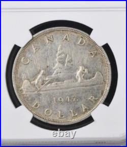 1947, Silver Dollar Maple Leaf, NGC AU53