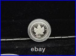 1979-1989 Canada 3-Coin Commemorative Maple Leaf Issue OGP Silver, Plat, Gold