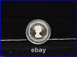 1979-1989 Canada 3-Coin Commemorative Maple Leaf Issue OGP Silver, Plat, Gold