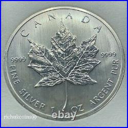 1988 1994 2012 CAN Bullion3x Canada $5 CAD Maple Leaf 1 oz Silver BUNC Coin