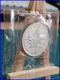 1989 1oz Canadian Maple Leaf Silver coin RCM SEALED SECOND YEAR OF PRODUCTION 3
