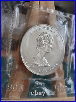 1989 1oz Canadian Maple Leaf Silver coin RCM SEALED SECOND YEAR OF PRODUCTION 3