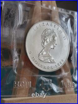 1989 1oz Canadian Maple Leaf Silver coin RCM SEALED SECOND YEAR OF PRODUCTION 3