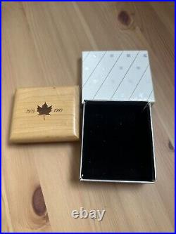 1989 Canada $5 Proof. 9999 1 oz Silver Maple Leaf Coin With Box & COA