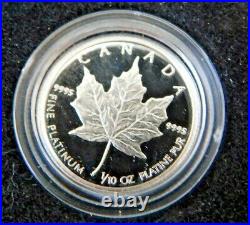1989 Canada Canadian Maple Leaf Gold Platinum Silver Boxed Proof Dollar Coin Set