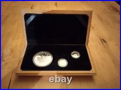 1989 Royal Canadian Mint Maple Leaf Gold Platinum Silver $5 BoxSet