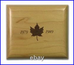 1989 Silver Maple Leaf Commerative 5 Dollar Proof withCOA and Box