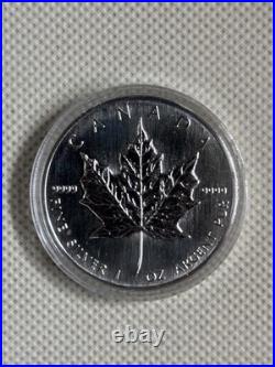 1991 Canada $5 1 oz Silver Maple Leaf Bullion coin