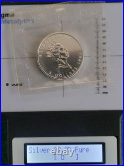 1993 1oz Canadian Maple Leaf Silver coin PERFECTLY RCM SEALED AND GENUINE (13)