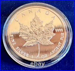 1993 Canada Maple Leaf 9999 Silver 1 oz $5 Coin Sealed Bullion