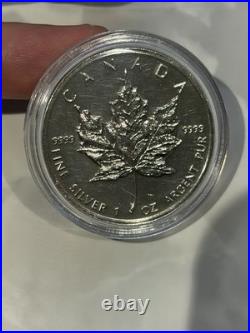 1994.9999 Fine Silver 1 oz Coin Canadian Maple in Capsule