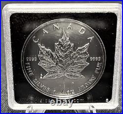 1995 Canada. 9999 Fine Silver $5 Maple Leaf Uncirculated Sealed Hard Plastic A1a