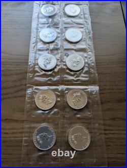 1995 Canadian Maple Leaf. 9999 Fine Silver Coins Gem BU Quantity (10)