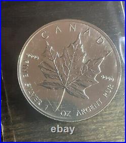 1996 1 oz Silver Canadian Maple Leaf (Brilliant Uncirculated) 5 Dollar Coin