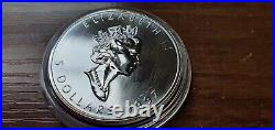 1997 1oz CANADA MAPLE LEAF 5 DOLLAR 0.9999 SILVER COIN VERY LOW MINTAGE